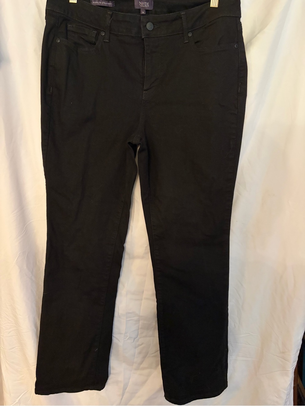 NYDJ Black Straight Leg Women's Jeans